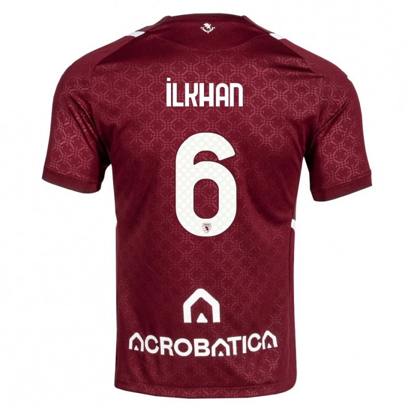Danxen Kobiety Emirhan İlkhan #6 Bordowy Biały Domowa Koszulka 2026/27 Koszulki Klubowe