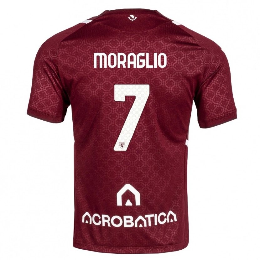 Danxen Kobiety Federico Moraglio #7 Bordowy Biały Domowa Koszulka 2026/27 Koszulki Klubowe