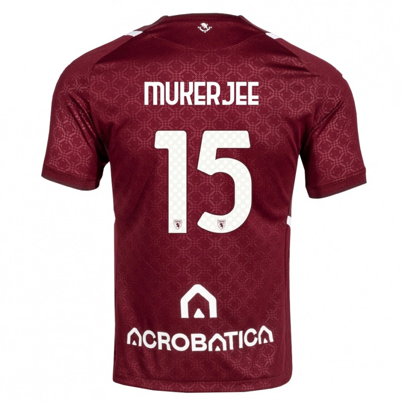 Danxen Kobiety Carlo Mukerjee #15 Bordowy Biały Domowa Koszulka 2026/27 Koszulki Klubowe