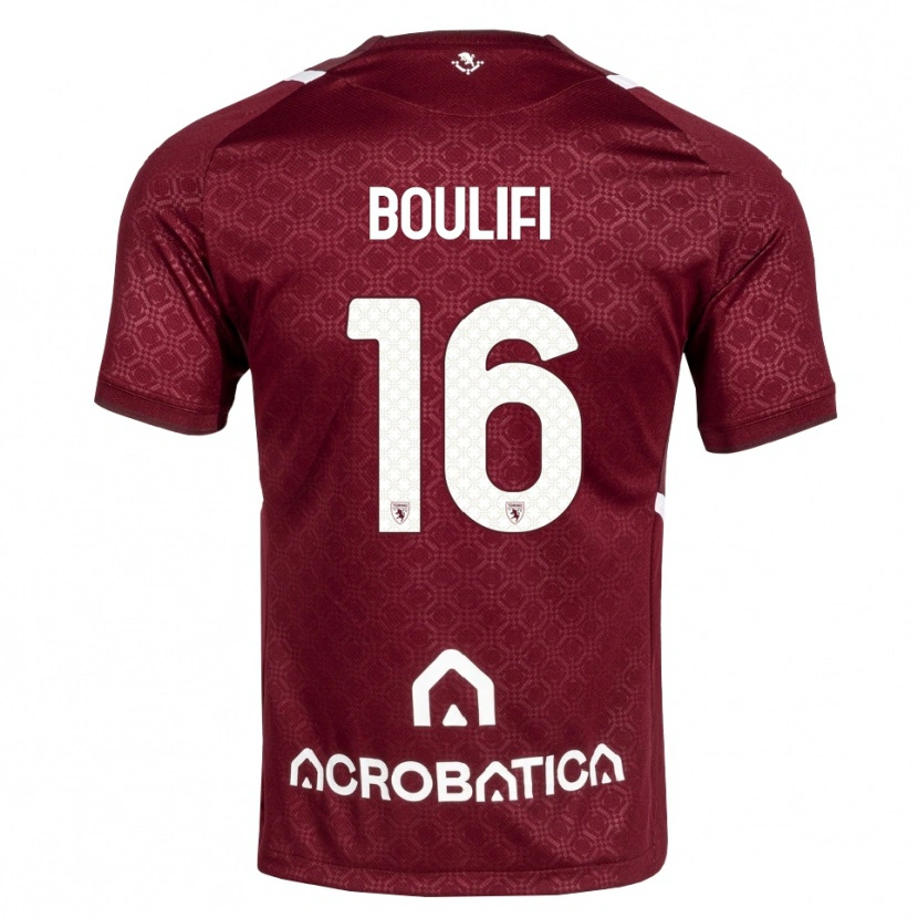 Danxen Kobiety Youssef Boulifi #16 Bordowy Biały Domowa Koszulka 2026/27 Koszulki Klubowe