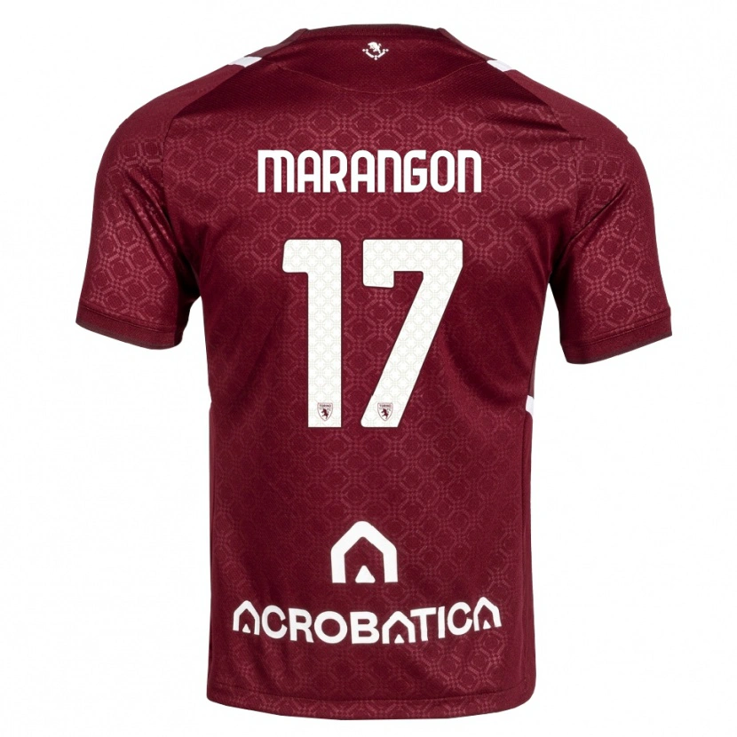 Danxen Kobiety Riccardo Marangon #17 Bordowy Biały Domowa Koszulka 2026/27 Koszulki Klubowe