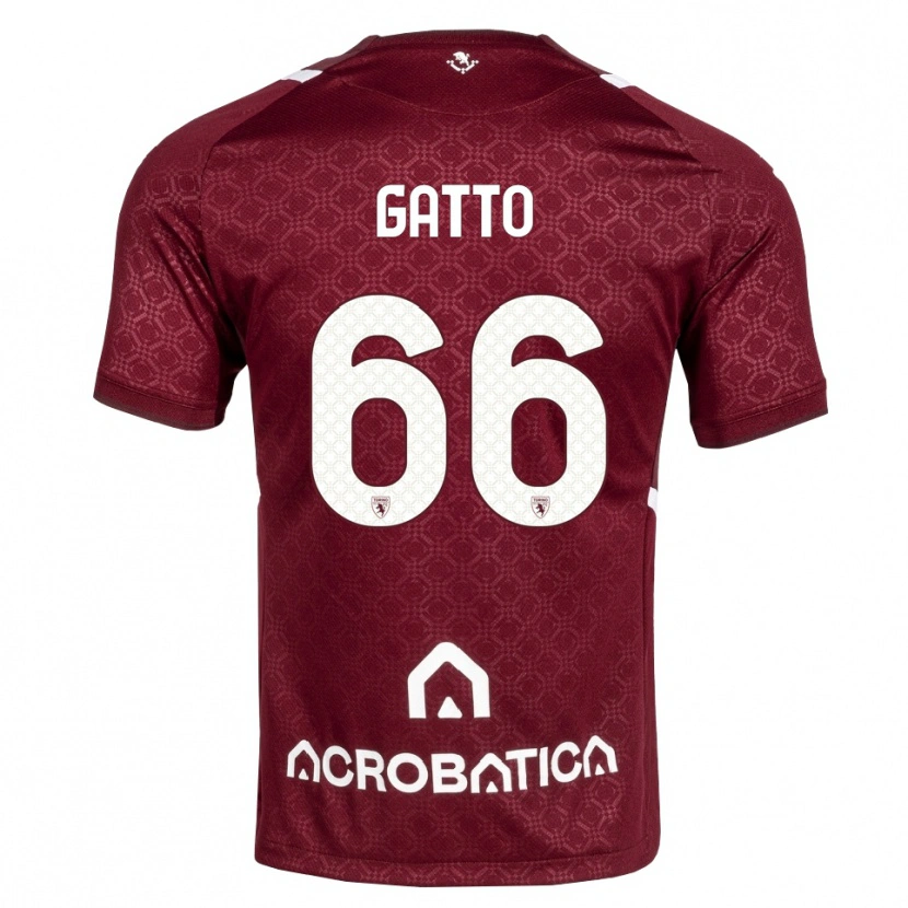 Danxen Kobiety Tommaso Gatto #66 Bordowy Biały Domowa Koszulka 2026/27 Koszulki Klubowe