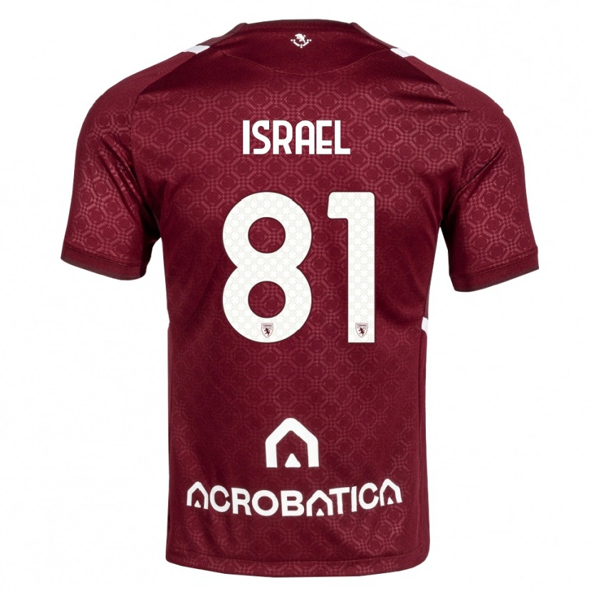 Danxen Kobiety Franco Israel #81 Bordowy Biały Domowa Koszulka 2026/27 Koszulki Klubowe