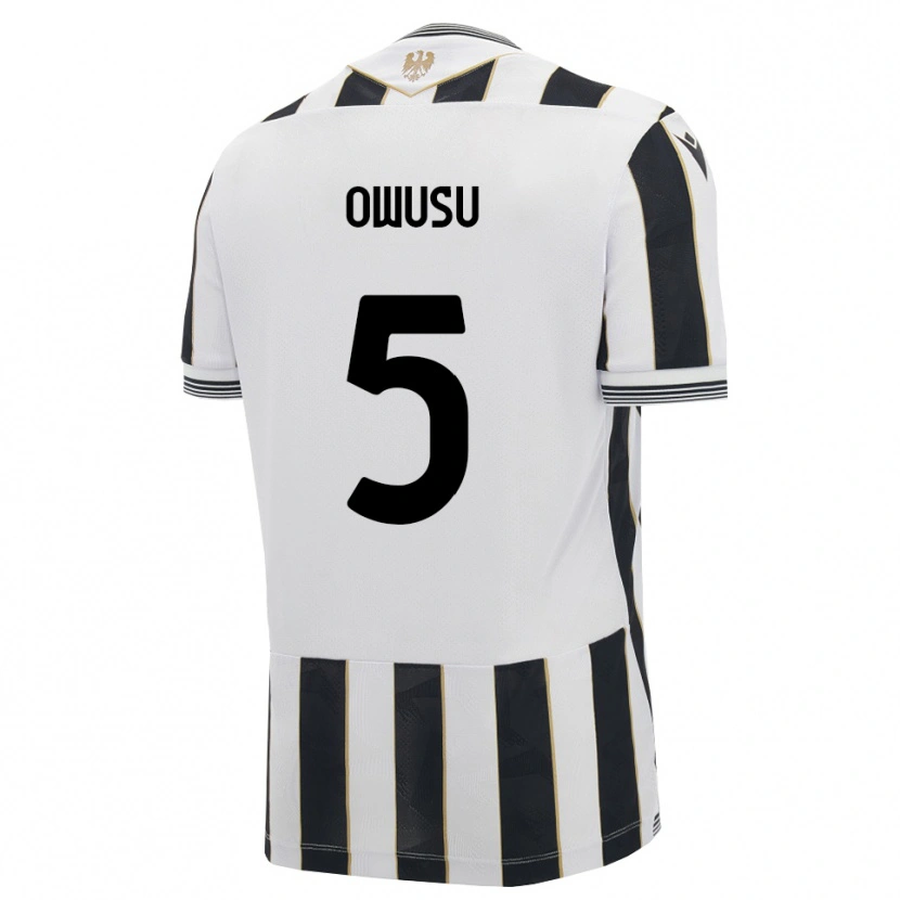 Danxen Kobiety Robert Owusu #5 Czarny Biały Różowy Domowa Koszulka 2026/27 Koszulki Klubowe