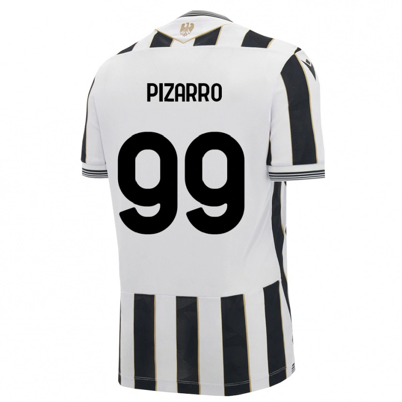 Danxen Kobiety Damián Pizarro #99 Czarny Biały Różowy Domowa Koszulka 2026/27 Koszulki Klubowe