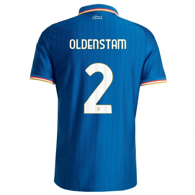 Danxen Kobiety Lyfe Oldenstam #2 Niebieski Biały Czerwony Domowa Koszulka 2026/27 Koszulki Klubowe
