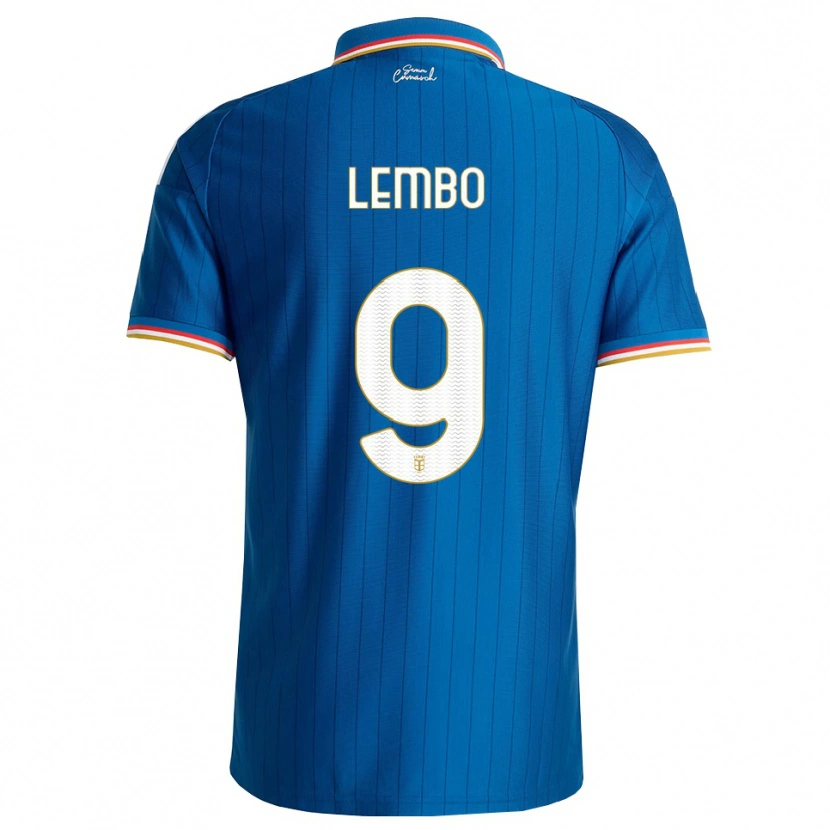 Danxen Kobiety Francesco Lembo #9 Niebieski Biały Czerwony Domowa Koszulka 2026/27 Koszulki Klubowe