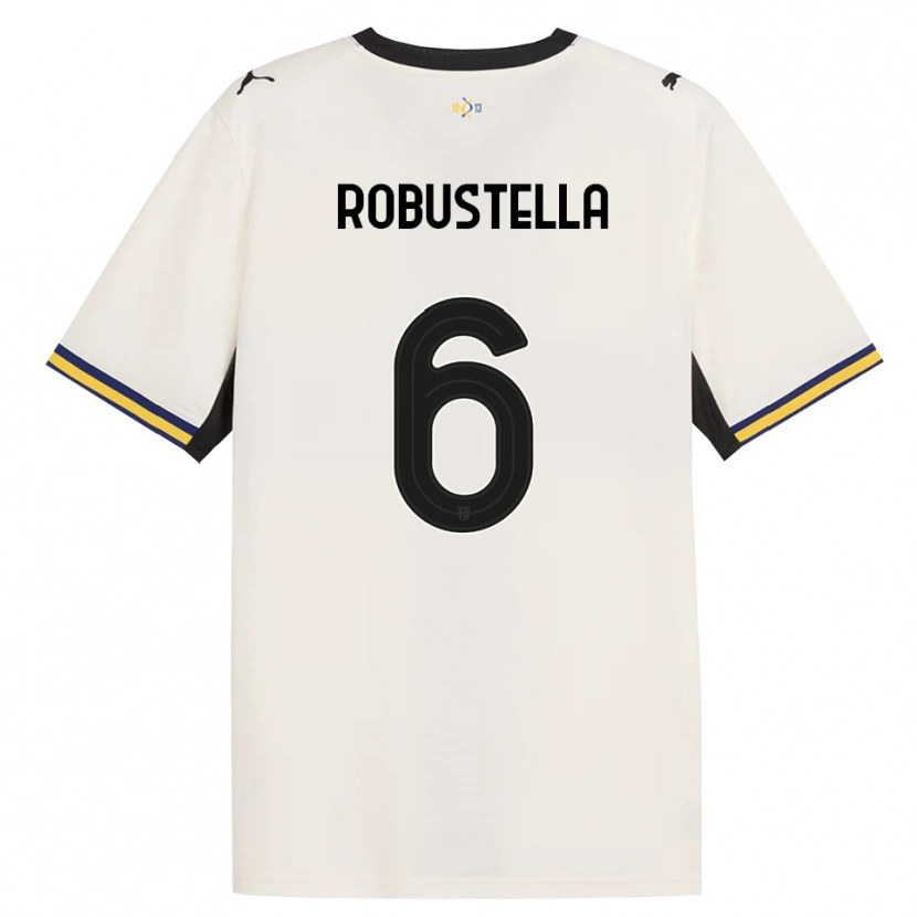 Danxen Kobiety Daniele Robustella #6 Białawy Czarny Żółty Domowa Koszulka 2026/27 Koszulki Klubowe