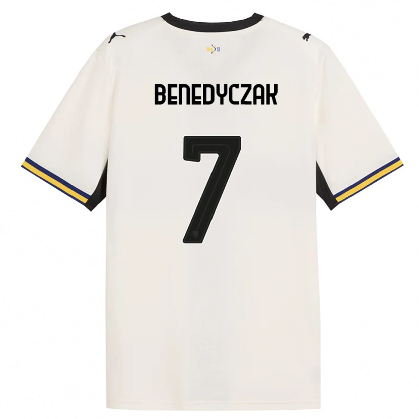 Danxen Kobiety Adrian Benedyczak #7 Białawy Czarny Żółty Domowa Koszulka 2026/27 Koszulki Klubowe