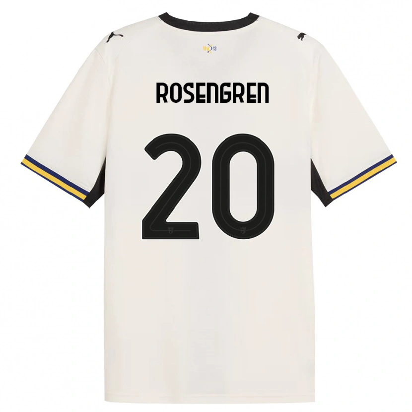 Danxen Kobiety Lukas Rosengren #20 Białawy Czarny Żółty Domowa Koszulka 2026/27 Koszulki Klubowe