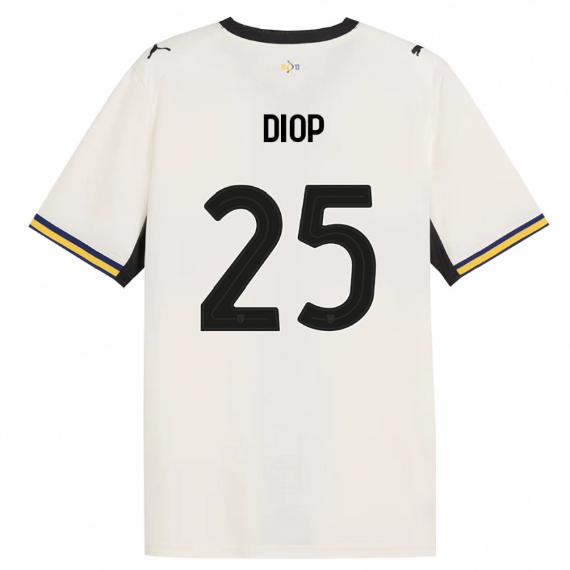 Danxen Kobiety Doro Diop #25 Białawy Czarny Żółty Domowa Koszulka 2026/27 Koszulki Klubowe