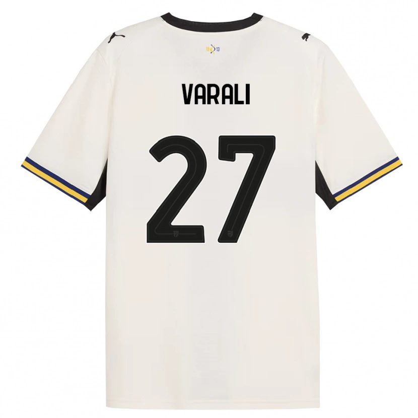 Danxen Kobiety Ludovico Varali #27 Białawy Czarny Żółty Domowa Koszulka 2026/27 Koszulki Klubowe