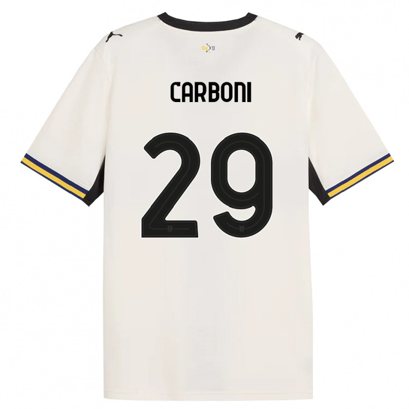Danxen Kobiety Franco Carboni #29 Białawy Czarny Żółty Domowa Koszulka 2026/27 Koszulki Klubowe