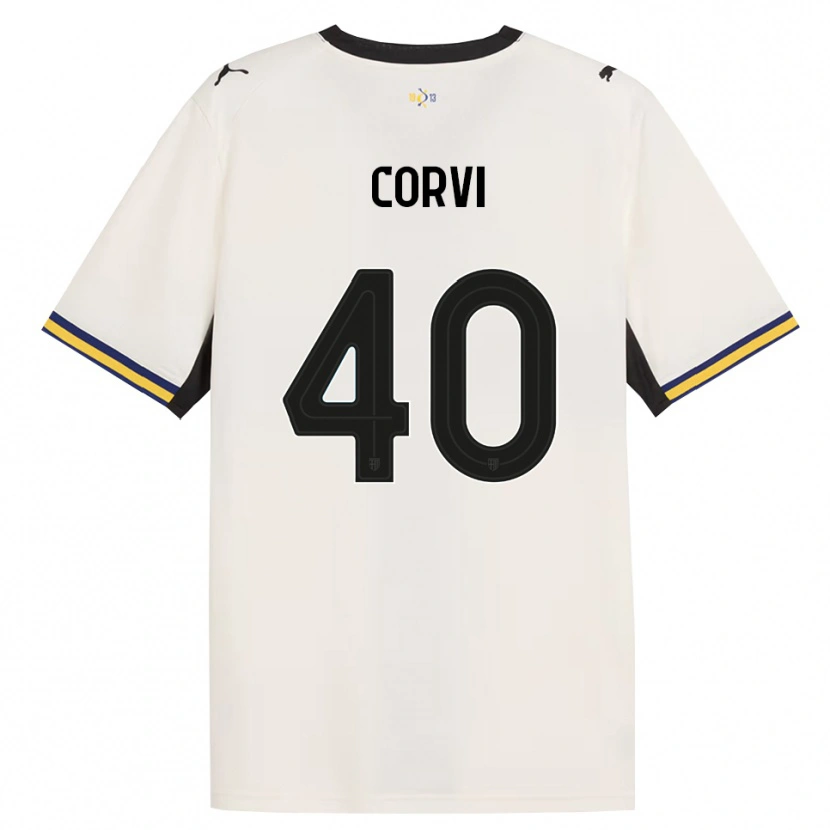 Danxen Kobiety Edoardo Corvi #40 Białawy Czarny Żółty Domowa Koszulka 2026/27 Koszulki Klubowe