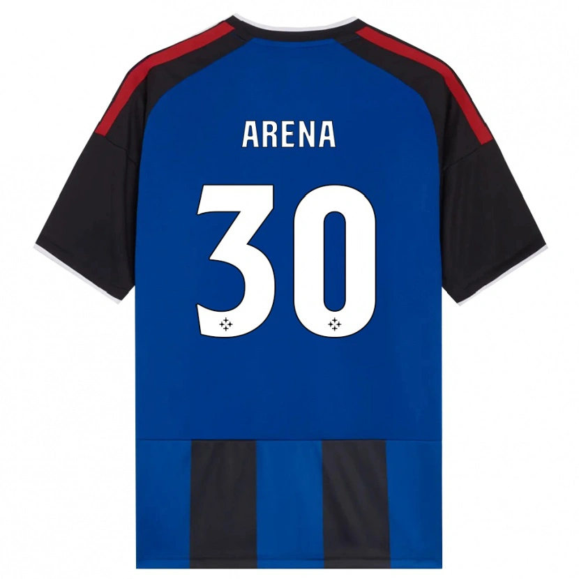 Danxen Kobiety Alessandro Arena #30 Czarny Czerwony Biały Niebieski Domowa Koszulka 2026/27 Koszulki Klubowe