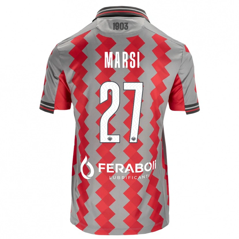 Danxen Kobiety Simone Marsi #27 Szary Czerwony Biały Domowa Koszulka 2026/27 Koszulki Klubowe
