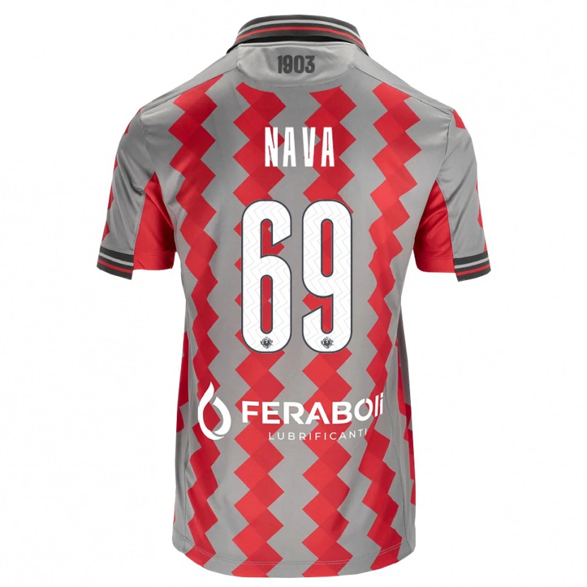 Danxen Kobiety Lapo Nava #69 Szary Czerwony Biały Domowa Koszulka 2026/27 Koszulki Klubowe