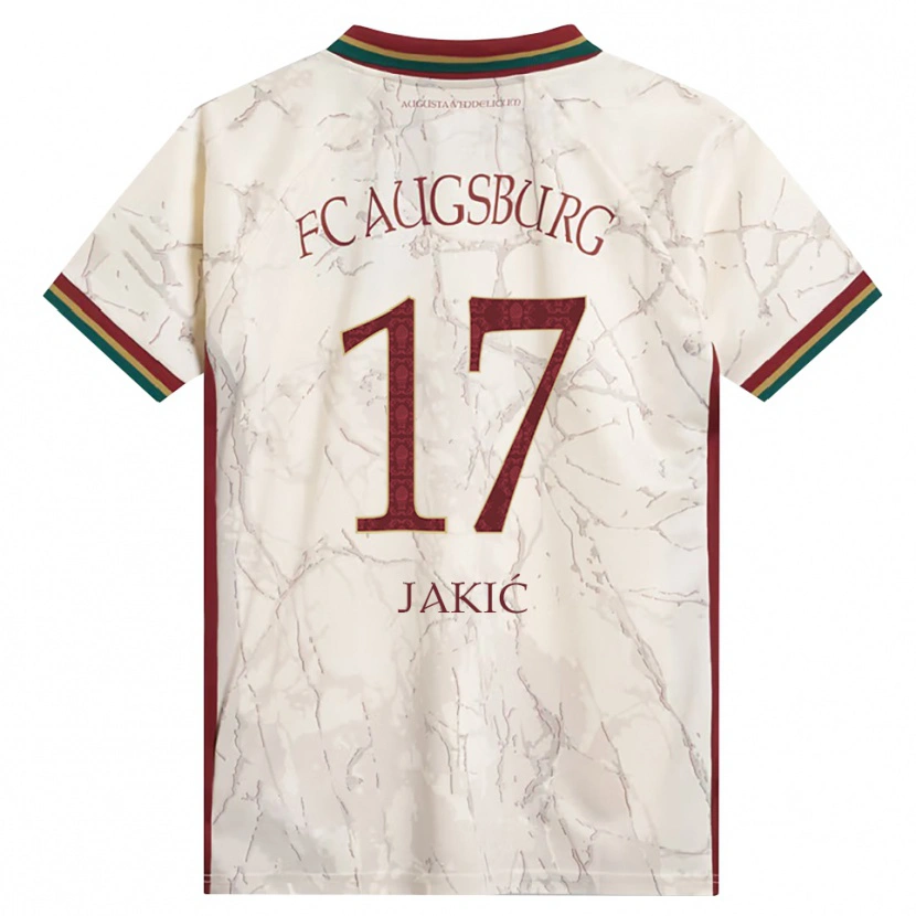 Danxen Kobiety Kristijan Jakic #17 Zielony Ryż Biały Bordowy Domowa Koszulka 2026/27 Koszulki Klubowe