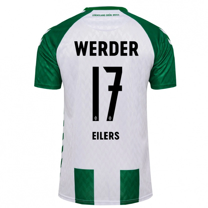 Danxen Kobiety Jonas Eilers #17 Zielony Biały Domowa Koszulka 2026/27 Koszulki Klubowe