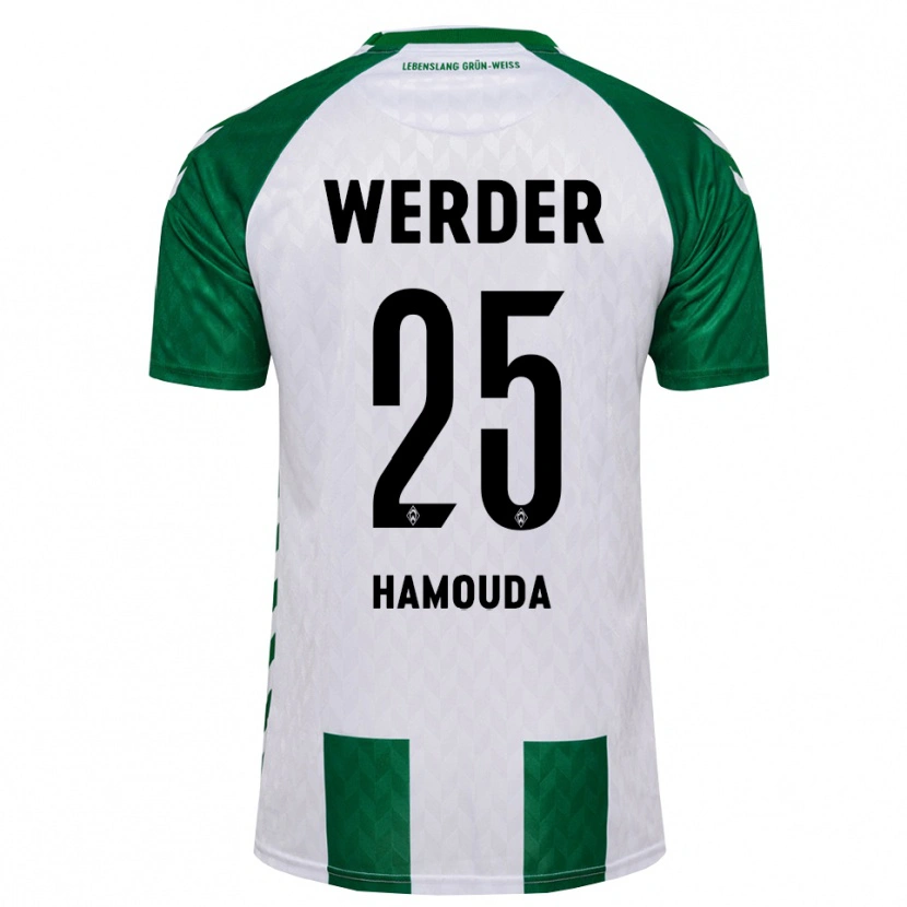 Danxen Kobiety Ramiz Hamouda #25 Zielony Biały Domowa Koszulka 2026/27 Koszulki Klubowe