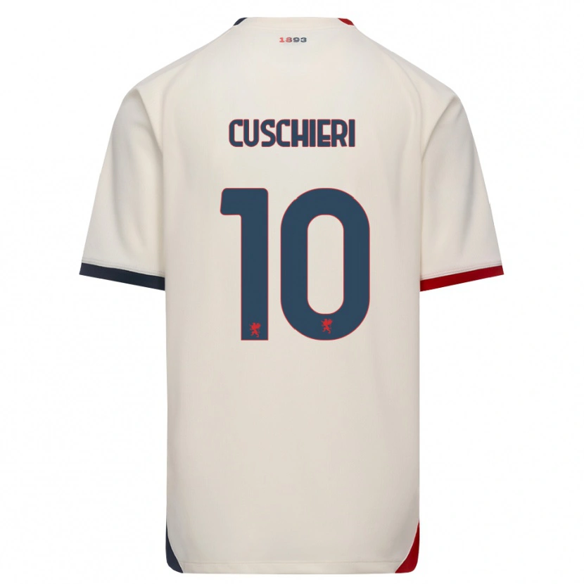 Danxen Kobiety Rachel Cuschieri #10 Białawy Czerwony Wyjazdowa Koszulka 2026/27 Koszulki Klubowe