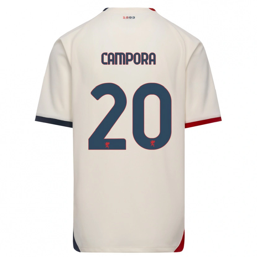 Danxen Kobiety Alice Campora #20 Białawy Czerwony Wyjazdowa Koszulka 2026/27 Koszulki Klubowe