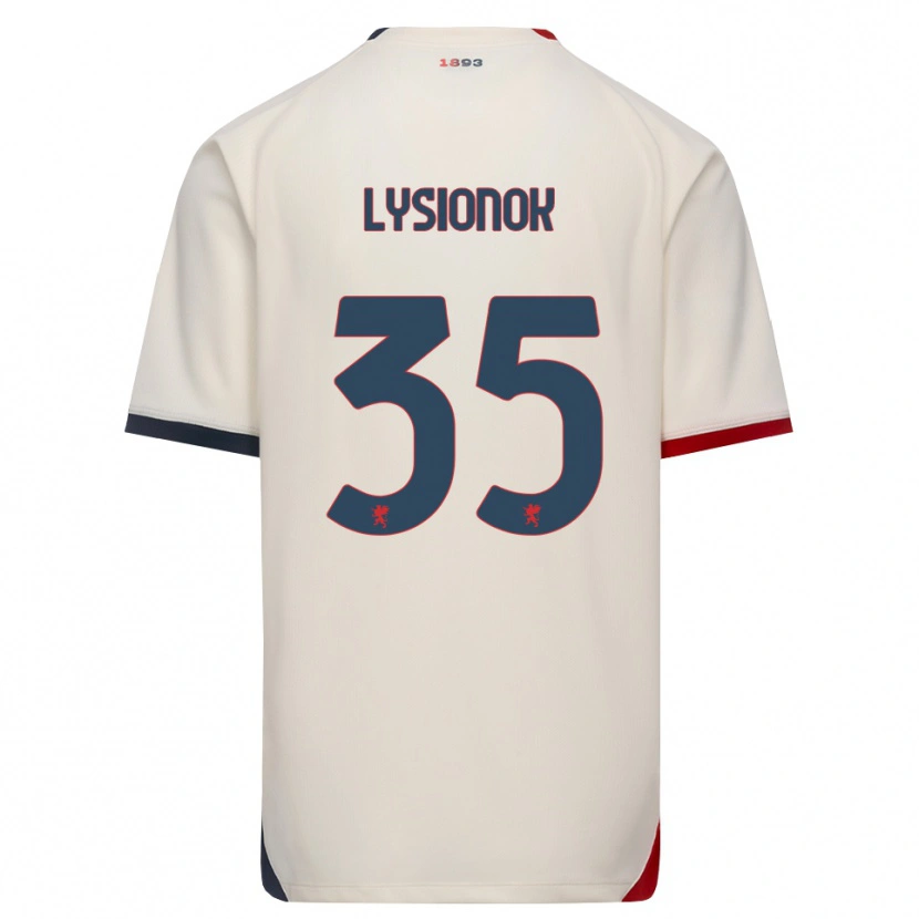 Danxen Kobiety Ernestas Lysionok #35 Białawy Czerwony Wyjazdowa Koszulka 2026/27 Koszulki Klubowe
