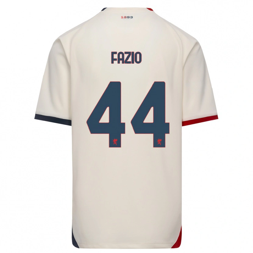 Danxen Kobiety Agostino Fazio #44 Białawy Czerwony Wyjazdowa Koszulka 2026/27 Koszulki Klubowe