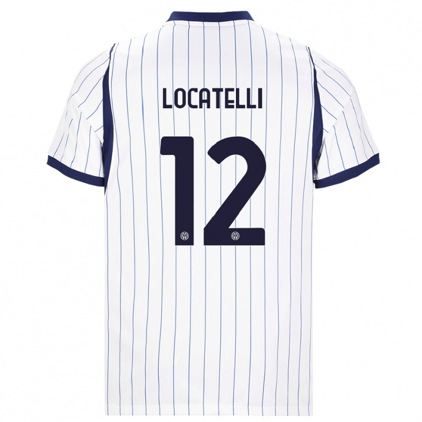 Danxen Kobiety Tommaso Locatelli #12 Biały Granatowy Wyjazdowa Koszulka 2026/27 Koszulki Klubowe