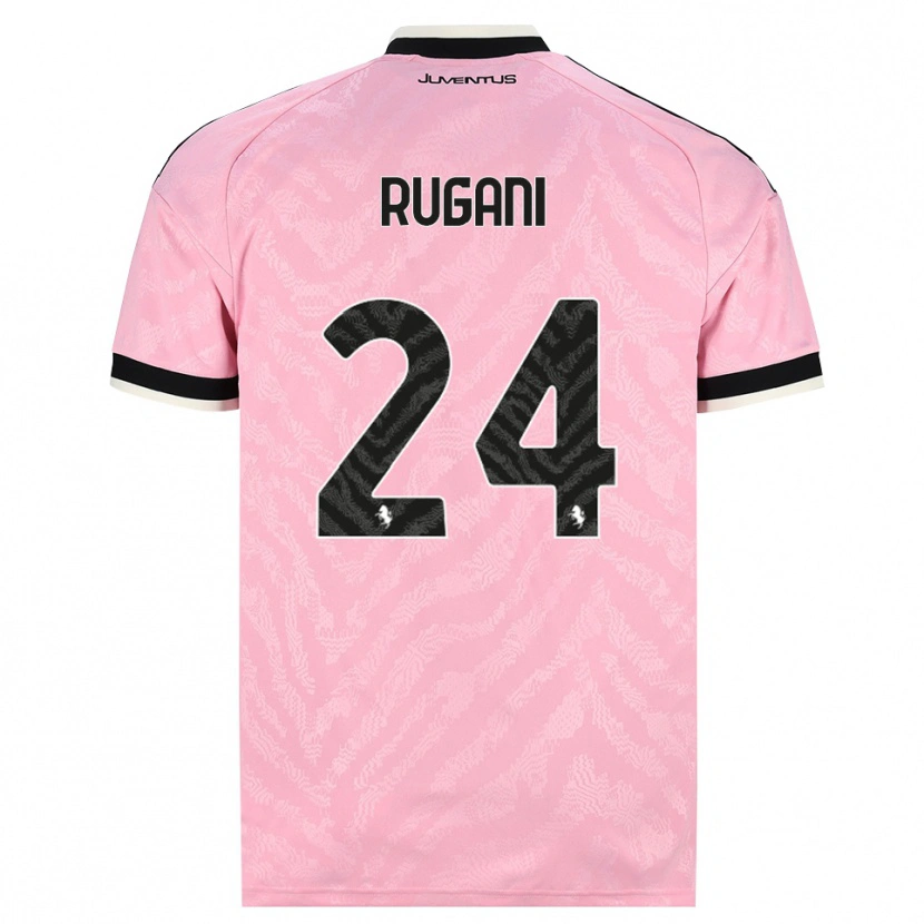 Danxen Kobiety Daniele Rugani #24 Różowy Czarny Wyjazdowa Koszulka 2026/27 Koszulki Klubowe