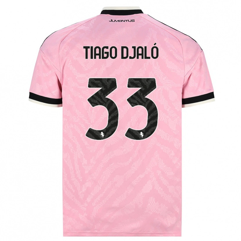 Danxen Kobiety Tiago Djalo #33 Różowy Czarny Wyjazdowa Koszulka 2026/27 Koszulki Klubowe