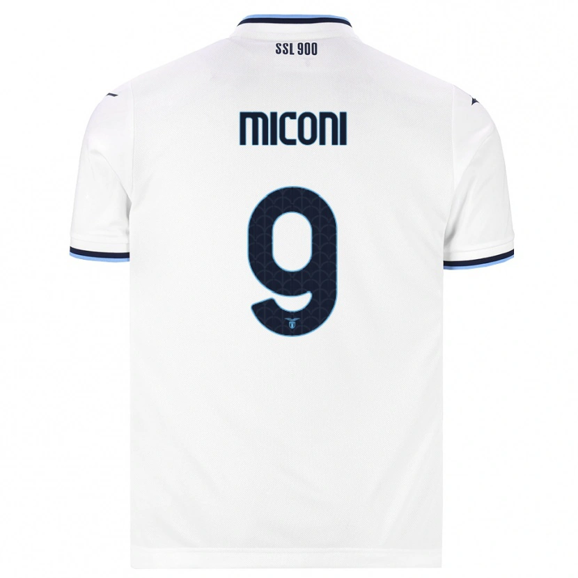 Danxen Kobiety Lorenzo Miconi #9 Biały Granatowy Wyjazdowa Koszulka 2026/27 Koszulki Klubowe