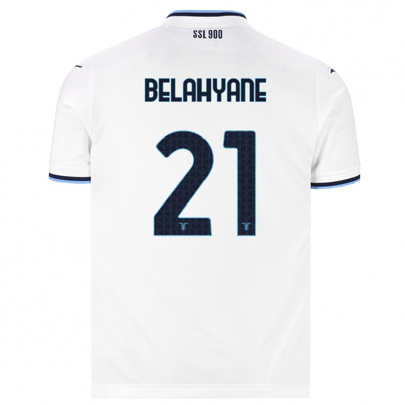Danxen Kobiety Reda Belahyane #21 Biały Granatowy Wyjazdowa Koszulka 2026/27 Koszulki Klubowe