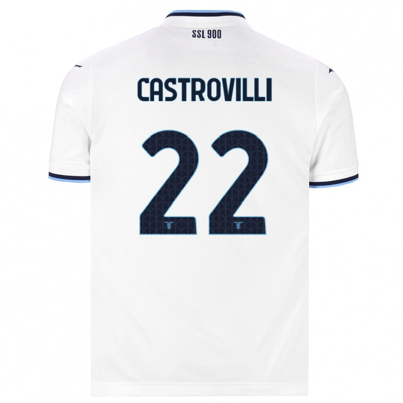 Danxen Kobiety Gaetano Castrovilli #22 Biały Granatowy Wyjazdowa Koszulka 2026/27 Koszulki Klubowe
