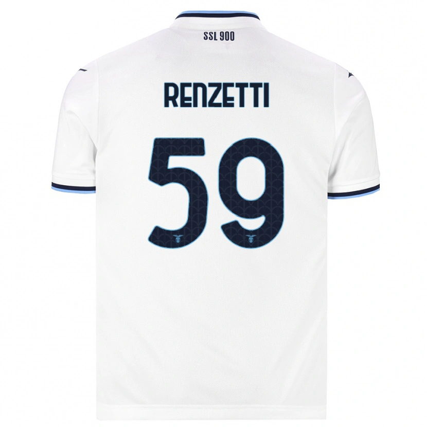 Danxen Kobiety Davide Renzetti #59 Biały Granatowy Wyjazdowa Koszulka 2026/27 Koszulki Klubowe