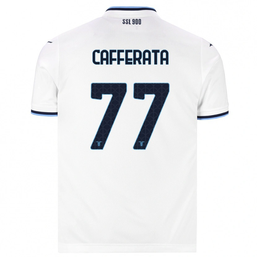 Danxen Kobiety Federica Cafferata #77 Biały Granatowy Wyjazdowa Koszulka 2026/27 Koszulki Klubowe