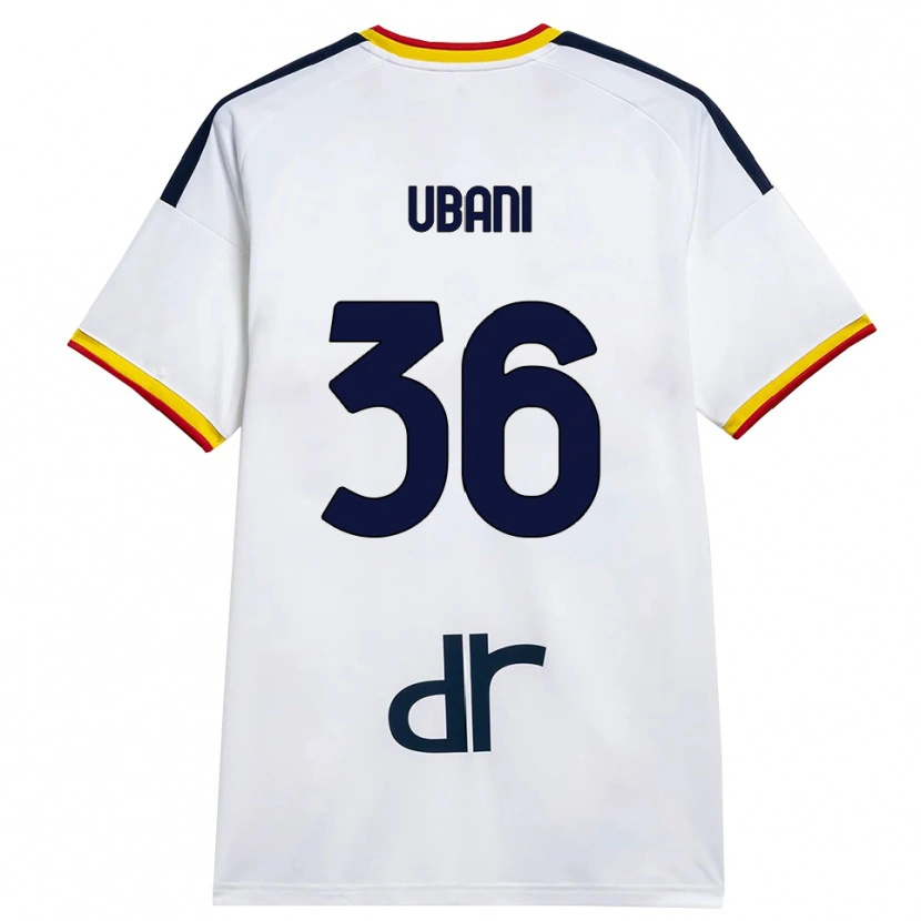 Danxen Kobiety Marlon Ubani #36 Biały Żółty Czerwony Wyjazdowa Koszulka 2026/27 Koszulki Klubowe