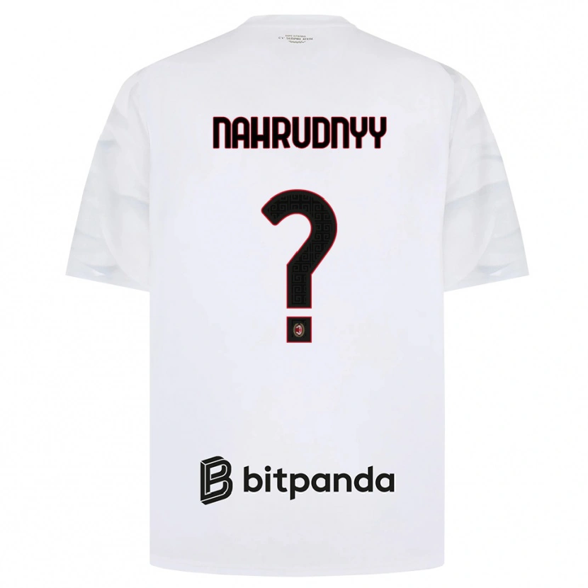Danxen Kobiety Vladislav Nahrudnyy #0 Biały Czerwony Czarny Wyjazdowa Koszulka 2026/27 Koszulki Klubowe
