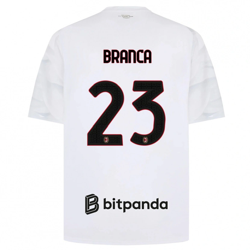 Danxen Kobiety Simone Branca #23 Biały Czerwony Czarny Wyjazdowa Koszulka 2026/27 Koszulki Klubowe