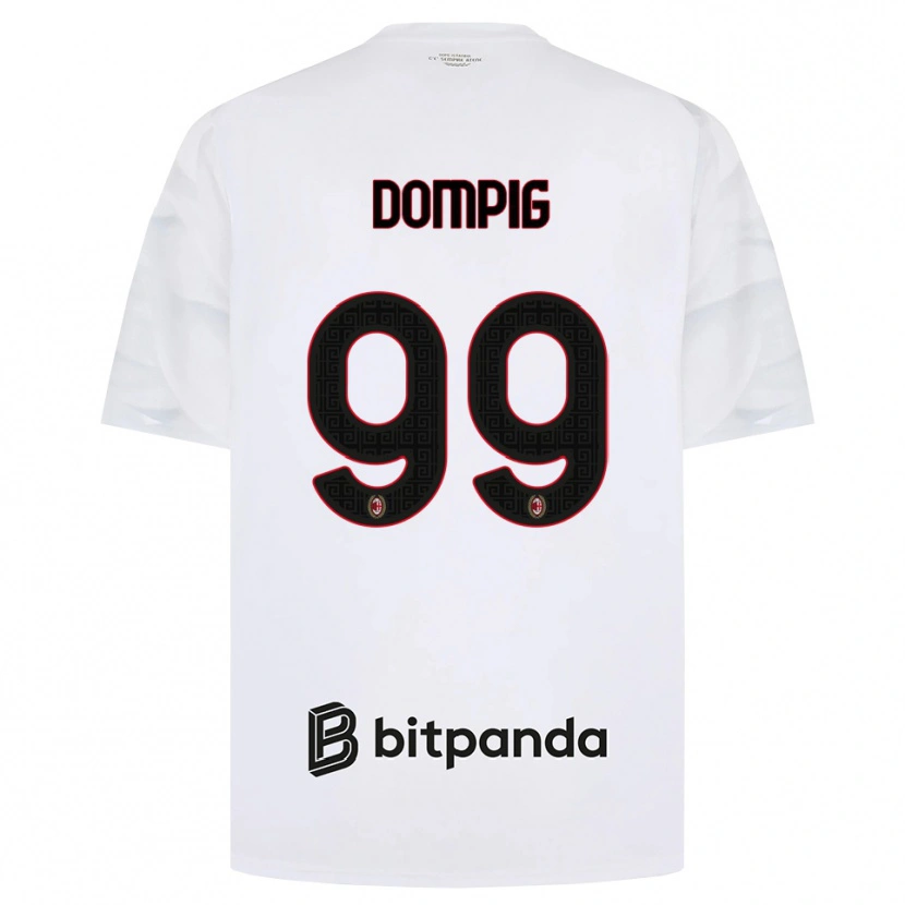 Danxen Kobiety Chanté Dompig #99 Biały Czerwony Czarny Wyjazdowa Koszulka 2026/27 Koszulki Klubowe
