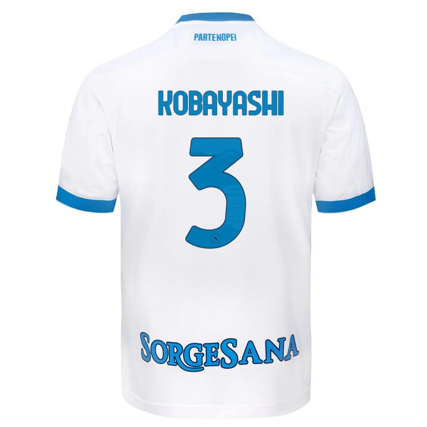 Danxen Kobiety Miharu Kobayashi #3 Biały Błękitny Wyjazdowa Koszulka 2026/27 Koszulki Klubowe
