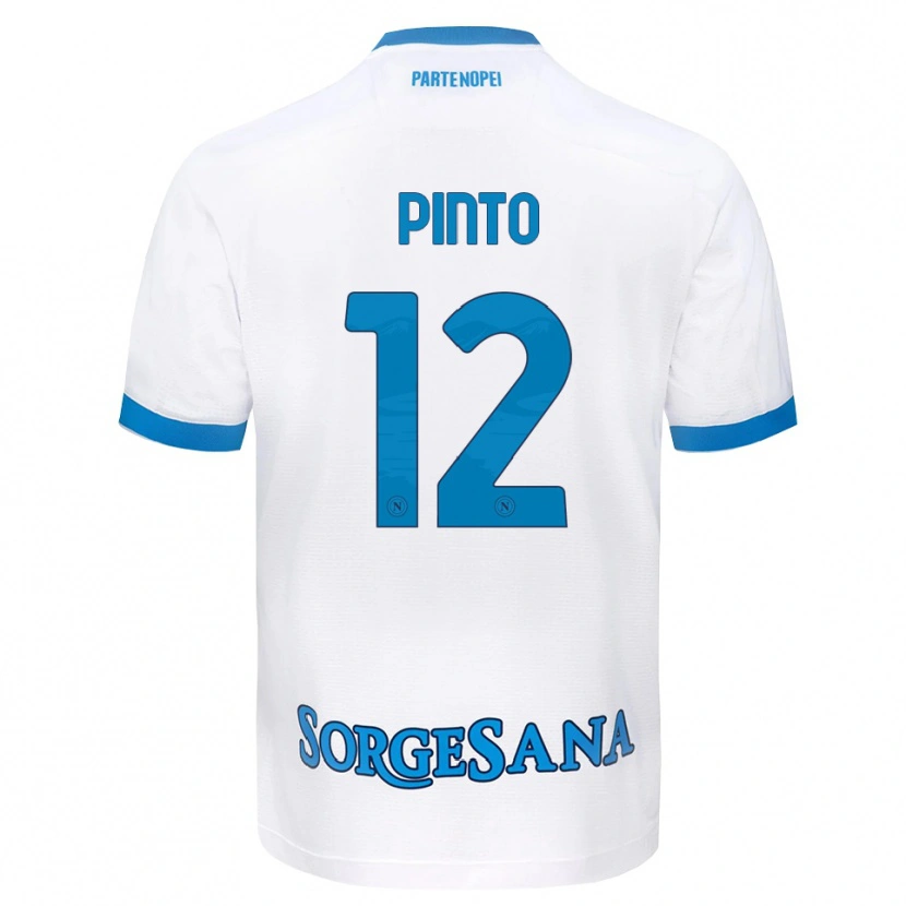 Danxen Kobiety Ciro Pinto #12 Biały Błękitny Wyjazdowa Koszulka 2026/27 Koszulki Klubowe