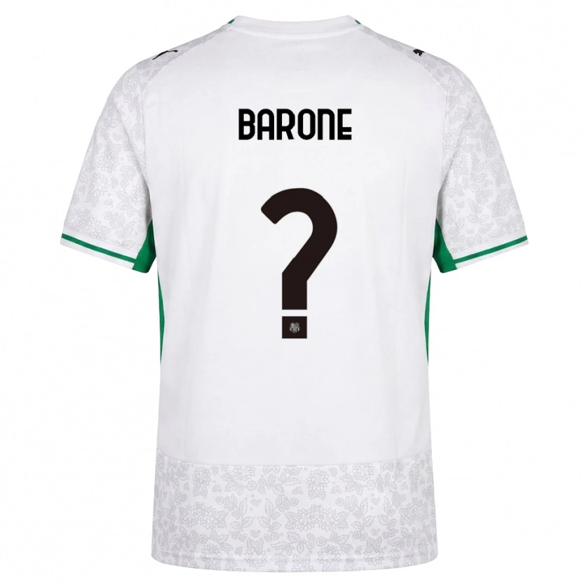 Danxen Kobiety Giorgio Barone #0 Biały Czarny Zielony Wyjazdowa Koszulka 2026/27 Koszulki Klubowe