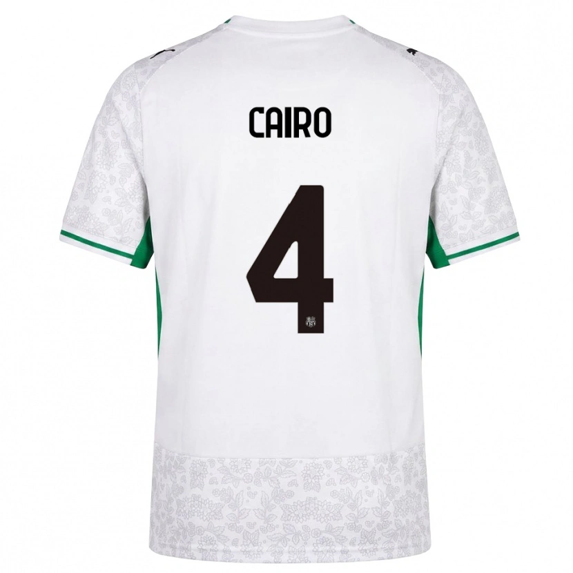 Danxen Kobiety Nicolas Cairo #4 Biały Czarny Zielony Wyjazdowa Koszulka 2026/27 Koszulki Klubowe