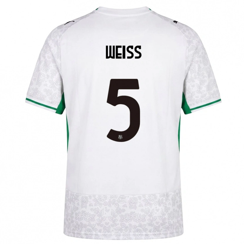 Danxen Kobiety David Weiss #5 Biały Czarny Zielony Wyjazdowa Koszulka 2026/27 Koszulki Klubowe