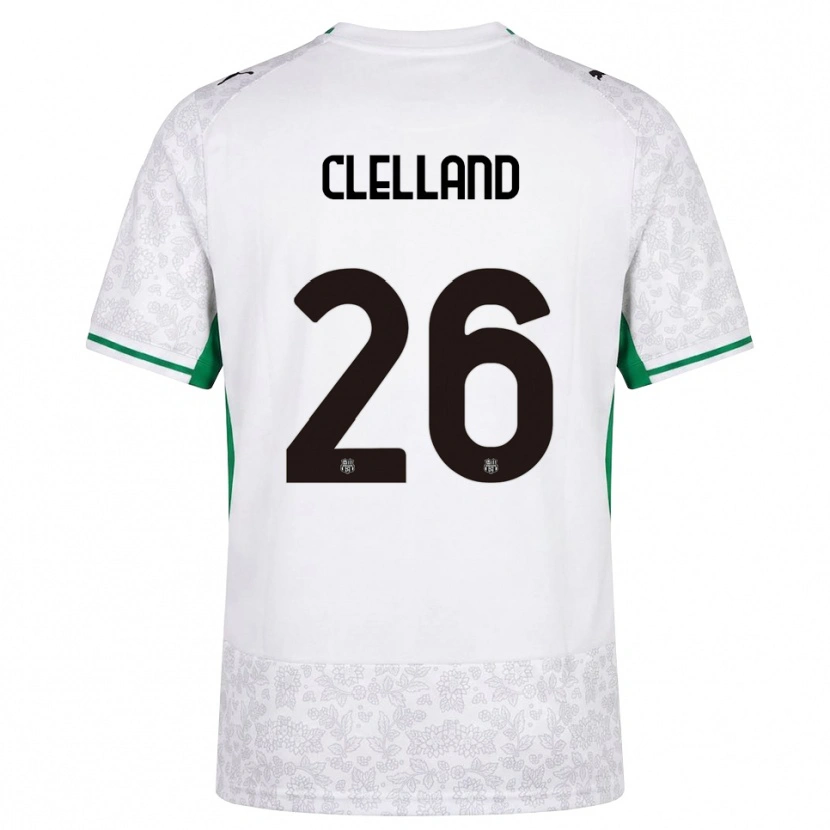 Danxen Kobiety Lana Clelland #26 Biały Czarny Zielony Wyjazdowa Koszulka 2026/27 Koszulki Klubowe