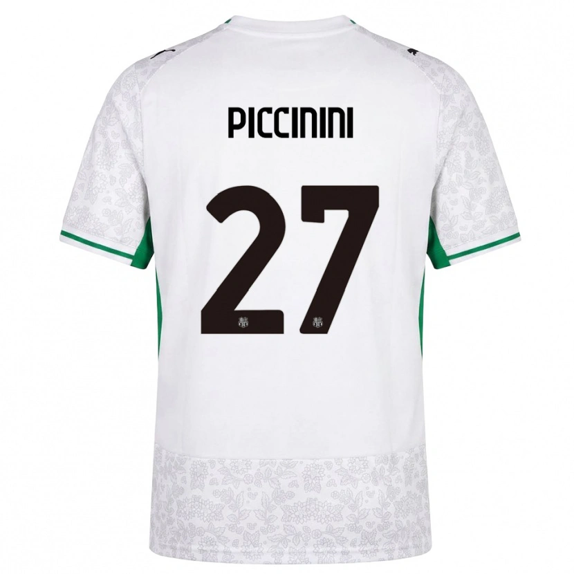 Danxen Kobiety Stefano Piccinini #27 Biały Czarny Zielony Wyjazdowa Koszulka 2026/27 Koszulki Klubowe