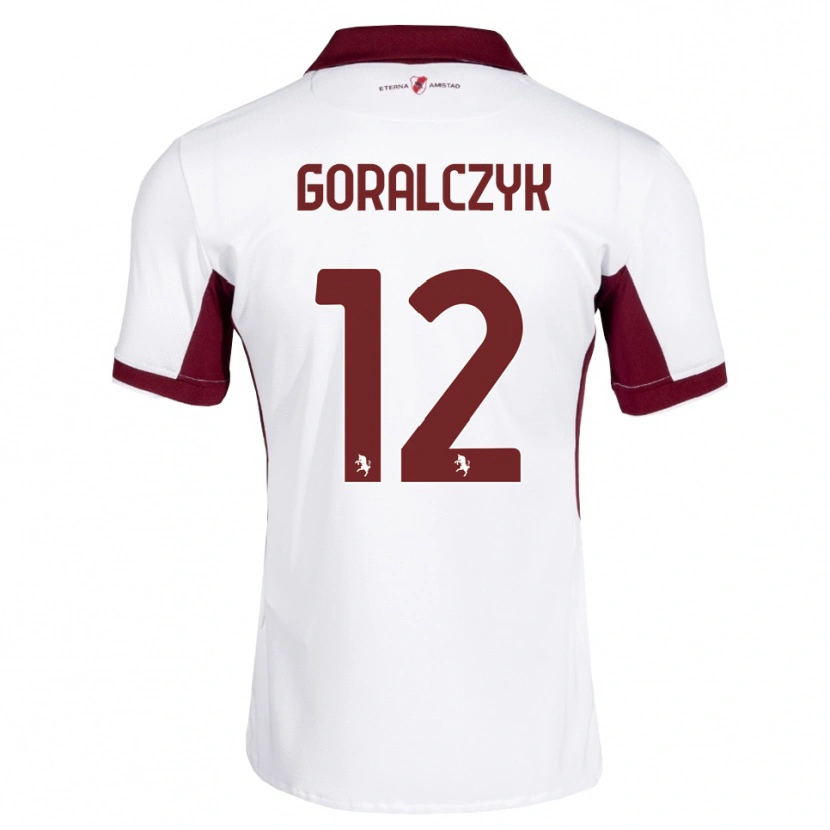 Danxen Kobiety Karol Goralczyk #12 Bordowy Biały Czerwony Wyjazdowa Koszulka 2026/27 Koszulki Klubowe