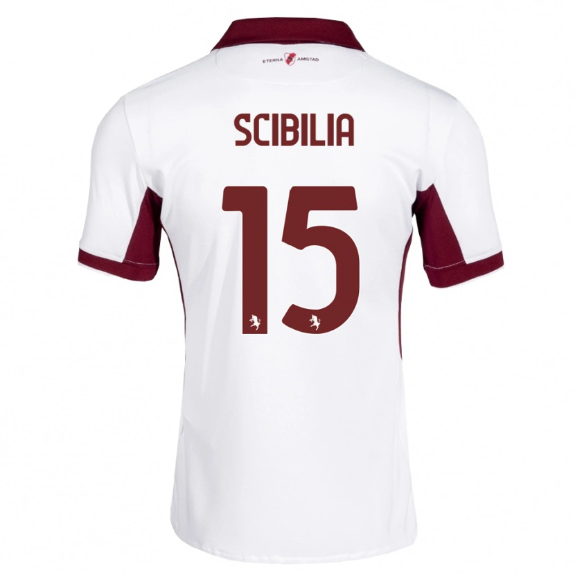 Danxen Kobiety Dylan Scibilia #15 Bordowy Biały Czerwony Wyjazdowa Koszulka 2026/27 Koszulki Klubowe