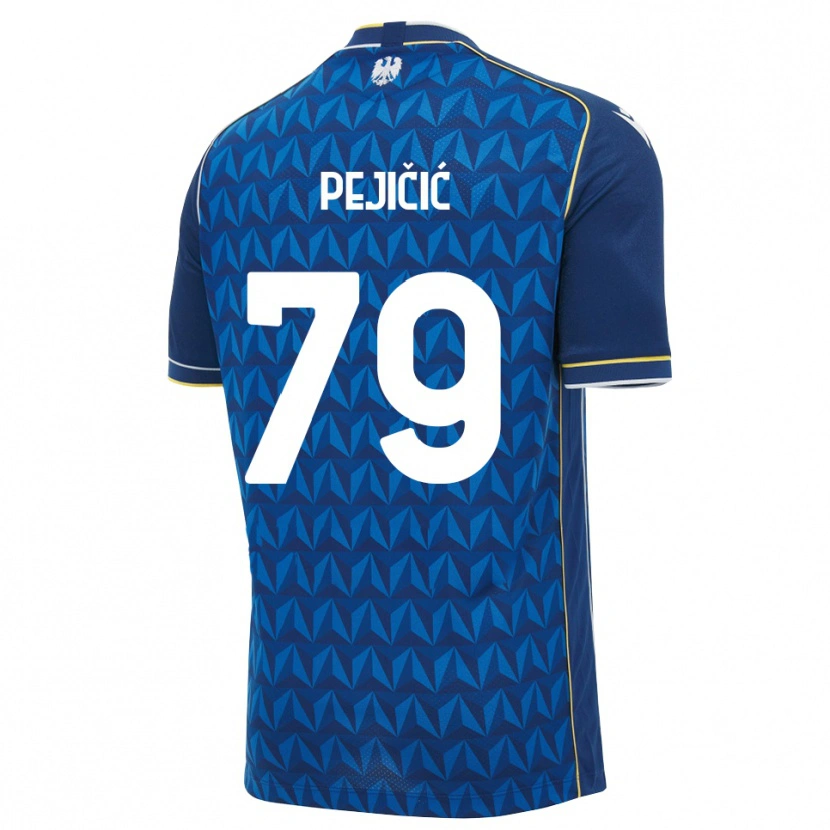 Danxen Kobiety David Pejičić #79 Królewski Niebieski Biały Niebieski Wyjazdowa Koszulka 2026/27 Koszulki Klubowe